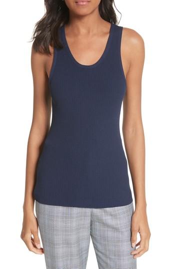 Women's Tibi Seamless Sweater Tank - Blue