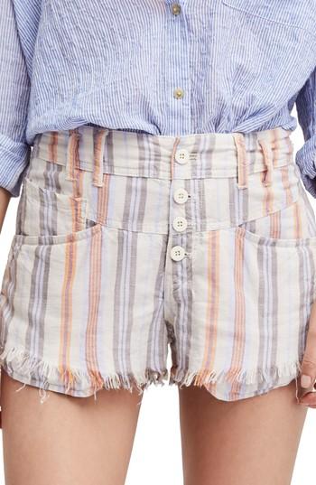 Women's Free People Morning Rain Cutoff Shorts - Ivory