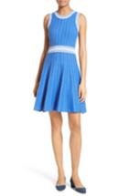 Women's Milly Ribbed Knit Fit & Flare Dress - Blue