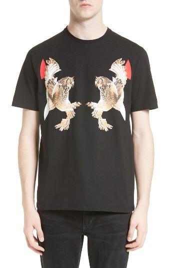 Men's Neil Barrett Mirrored Owl T-shirt