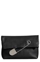Burberry Medium Safety Pin Leather Clutch -