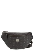 Men's Mcm Stark Faux Leather Belt Bag - Black