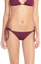 Women's Becca 'color Code' Side Tie Bikini Bottoms - Purple