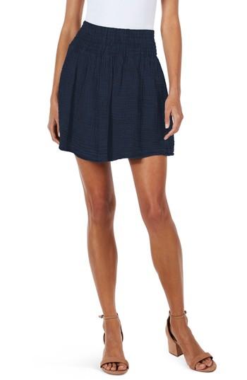 Women's Michael Stars Smocked Waist Skirt - Blue
