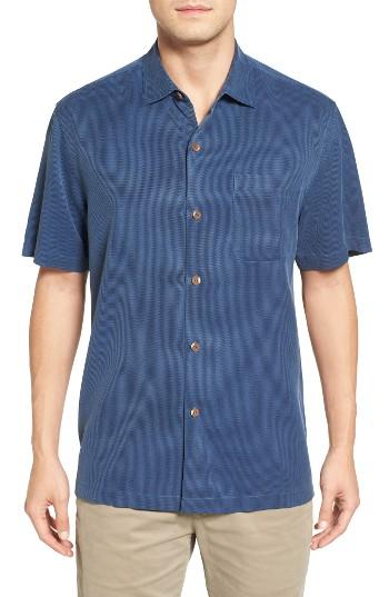 Men's Tommy Bahama Coastal San Clemente Regular Fit Silk Camp Shirt - Blue
