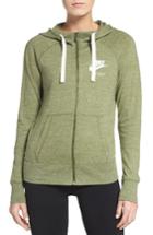 Women's Nike Gym Zip Hoodie - Green