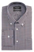 Men's Nordstrom Men's Shop Traditional Fit Non-iron Gingham Dress Shirt .5 - 32 - Brown