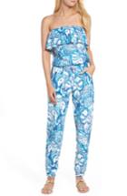 Women's Lilly Pulitzer Ailsie Strapless Jumpsuit, Size - Blue