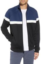 Men's Vince Classic Fit Colorblock Track Jacket - Black