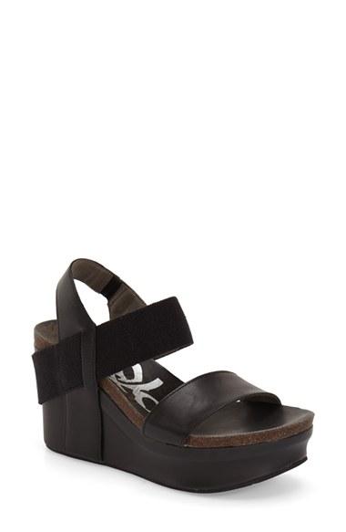 Women's Otbt 'bushnell' Wedge Sandal .5 M - Black