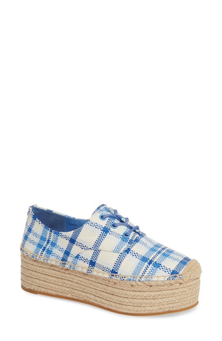 Women's Tory Burch Florence Platform Espadrille .5 M - Blue