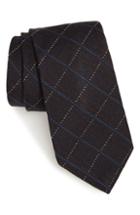 Men's Nordstrom Men's Shop Cadeo Plaid Wool & Silk Tie