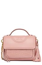 Tory Burch Fleming Quilted Leather Top Handle Satchel -