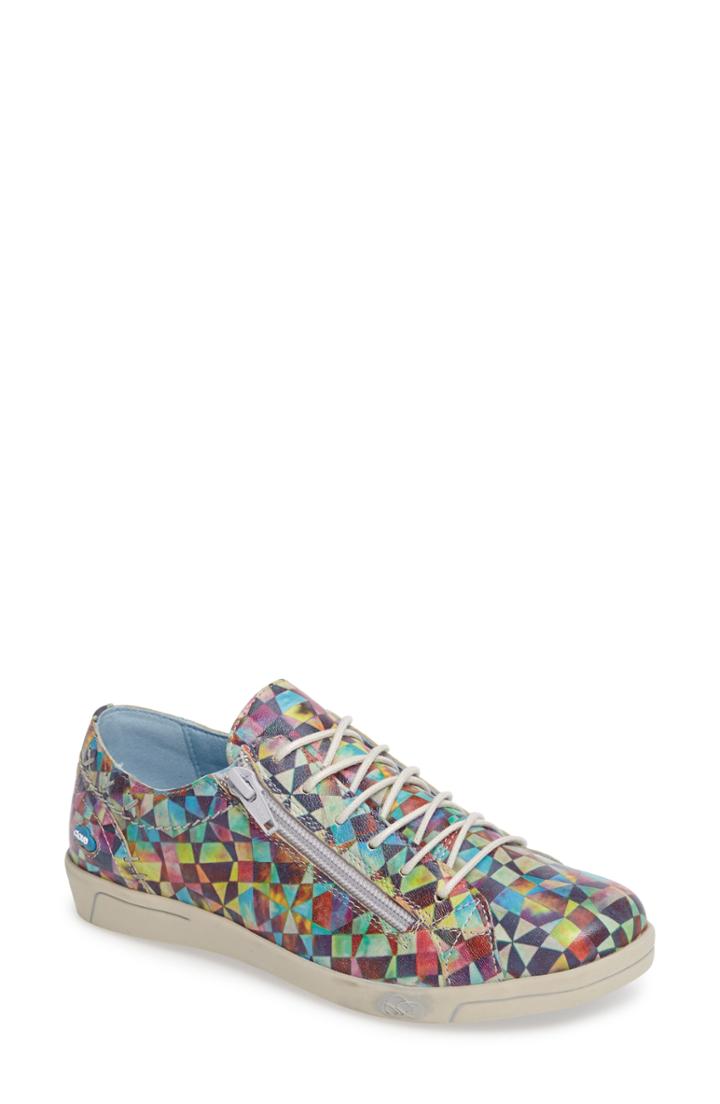 Women's Cloud 'aika' Leather Sneaker .5us / 38eu - Blue/green