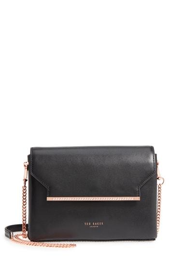 Ted Baker London Crystal Bar Crossbody Bag - Black