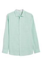 Men's Tommy Bahama Lanai Tides Regular Fit Linen Blend Sport Shirt - Green