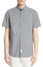 Men's Rag & Bone Smith Trim Fit Check Sport Shirt, Size - Black