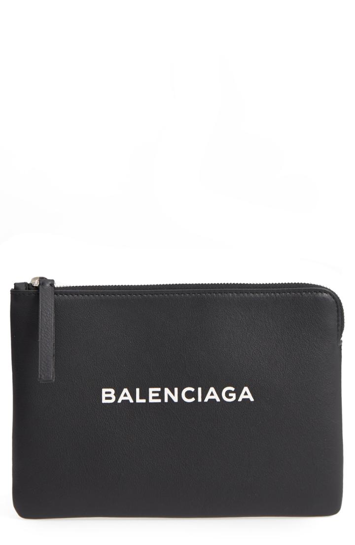 Balenciaga Medium Everyday Leather Pouch -