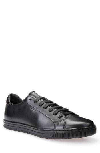 Men's Geox Ricky Leather Sneaker Us / 39eu - Black