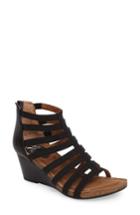 Women's Sofft Mati Caged Wedge Sandal M - Black