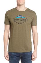 Men's Patagonia 'fitz Roy Crest' Slim Fit Organic Cotton Blend T-shirt - Green