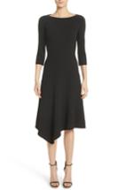 Women's Michael Kors Stretch Wool Asymmetrical Dress - Black