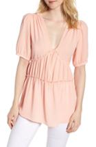 Women's Michael Michael Kors Double Frill Blouse - Coral