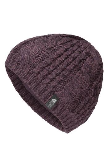 Women's The North Face 'minna' Cable Knit Beanie - Black