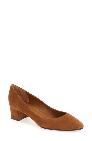 Women's Aquatalia 'phoebe' Weatherproof Almond Toe Pump .5 M - Brown