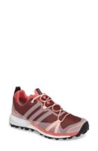 Women's Adidas 'terrex Agravic Gtx' Trail Shoe .5 M - Red