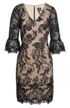 Women's Adrianna Papell Eillen Embroidered Lace Dress - Black