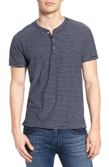 Men's Sol Angeles Pucker Stripe Henley T-shirt