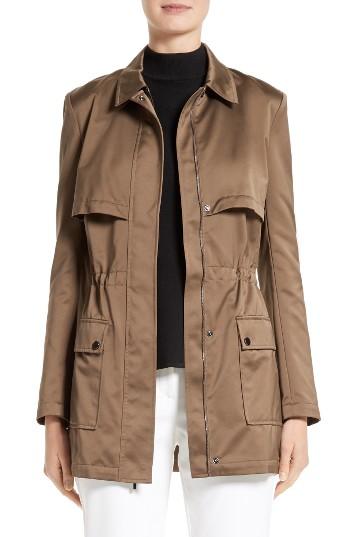 Women's St. John Collection Satin Safari Jacket