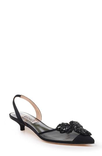Women's Badgley Mischka Vera Embellished Pump .5 M - Black
