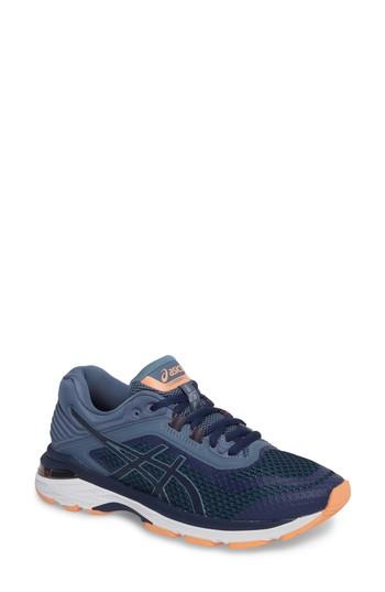 Women's Asics Gt-2000 6 Running Shoe B - Blue