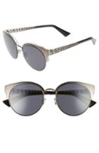 Women's Dior Diorama Mini 54mm Mirrored Lens Cat Eye Sunglasses - Black