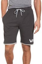Men's Rvca Layers Sport Shorts, Size - Black