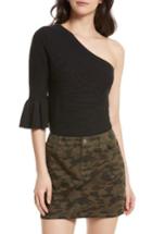 Women's Rebecca Minkoff Wappo One-shoulder Sweater, Size - Black