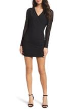 Women's Bardot Chloe Mesh Sleeve Minidress - Black