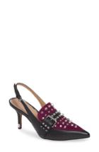 Women's Linea Paolo Cecilia Slingback Pump .5 M - Black
