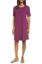 Women's Eileen Fisher Jersey A-line Dress, Size - Purple