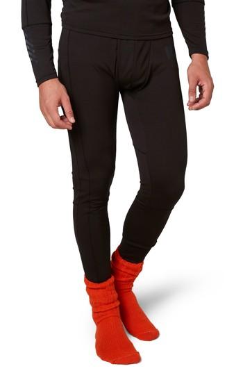 Men's Helly Hansen Lifa Mid Base Layer Leggings - Black