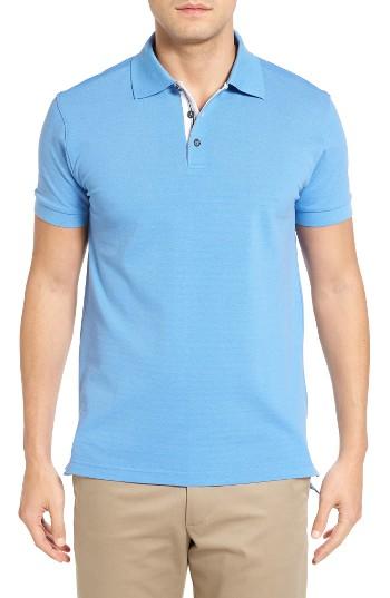 Men's Bobby Jones Solid Pique Golf Polo, Size - Blue