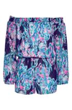 Women's Lilly Pulitzer Off The Shoulder Romper - Blue