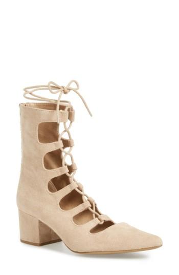Women's Matisse 'sonia' Lace-up Pump M - Beige