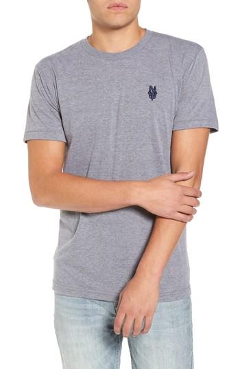 Men's Casual Industrees Nw Trident Embroidered T-shirt, Size - Grey