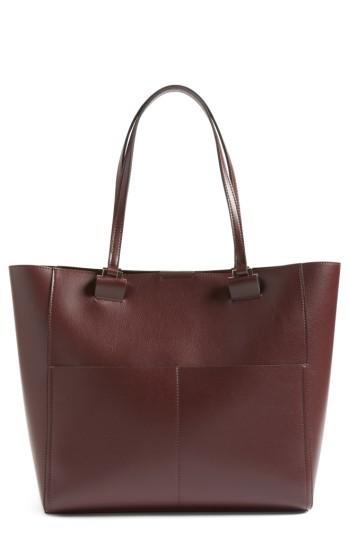 Sole Society Glenn Faux Leather Tote - Red