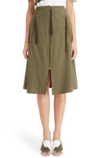Women's Kenzo Zip Front Skirt