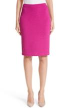 Women's Armani Collezioni Ottoman Jersey Pencil Skirt Us / 42 It - Black