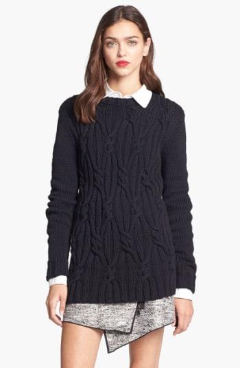Women's Rachel Zoe 'felix' Cable Knit Sweater